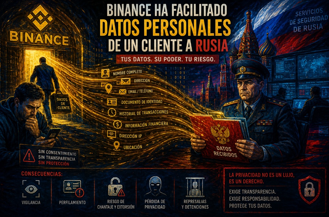 لم تعد استثماراتك في العملات المشفرة مجهولة الهوية: قامت «باينانس» بتسليم بيانات شخصية لأحد عملائها إلى روسيا